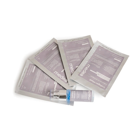 Collagen Mask Medea Skin con Hydralux Serum M – maschera viso al collagene con siero attivatore idratante anti age
