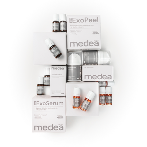Linea professionale Medea Cosmetics – ExoPeel, ExoSerum, Glow Repair Cream e Skin Retexture